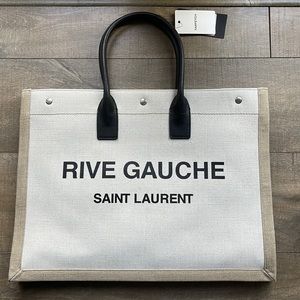 SAINT LAURENT RIVE GAUCHE TOTE SHOPPING BAG